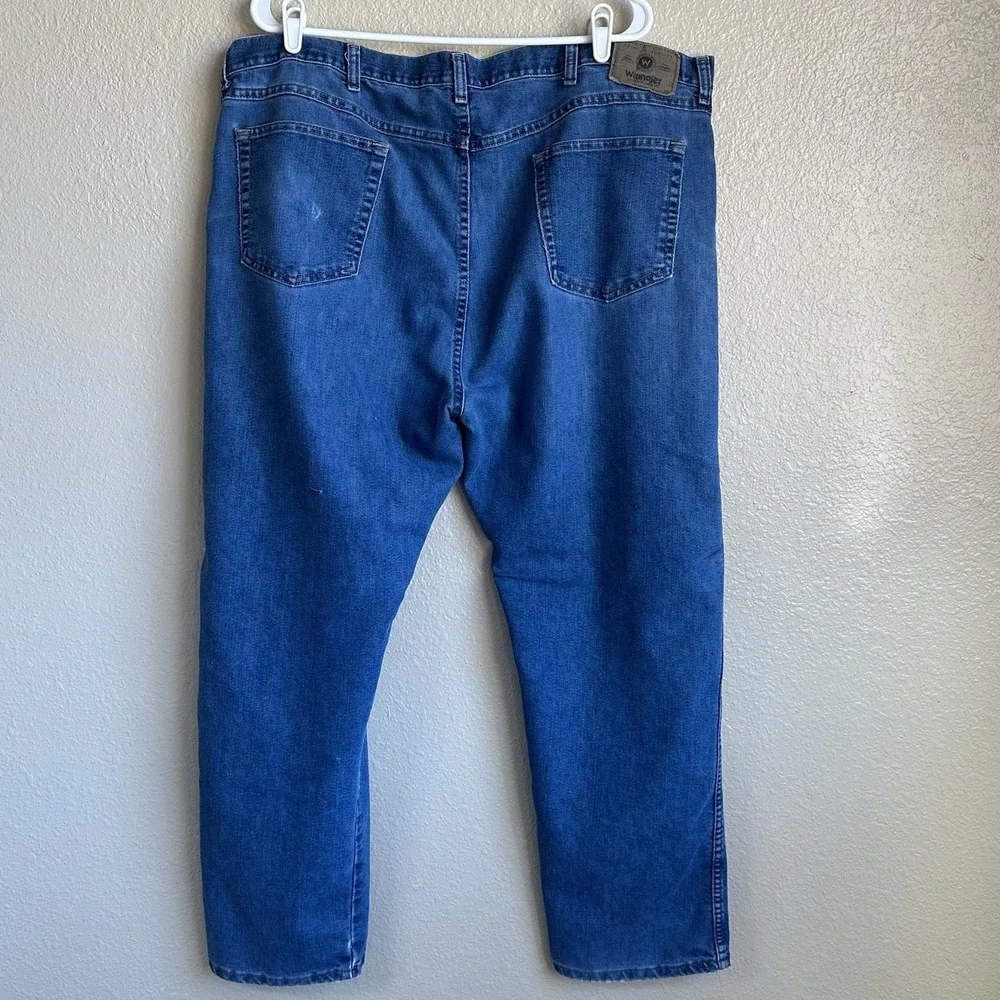 Wrangler Jeans Regular Fit Mens Size‎ 44x30 Blue Denim Straight Leg Msre 42x28